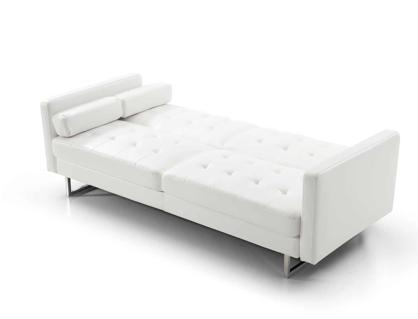 Giovanni Sofa Bed - white - recliner view from side 