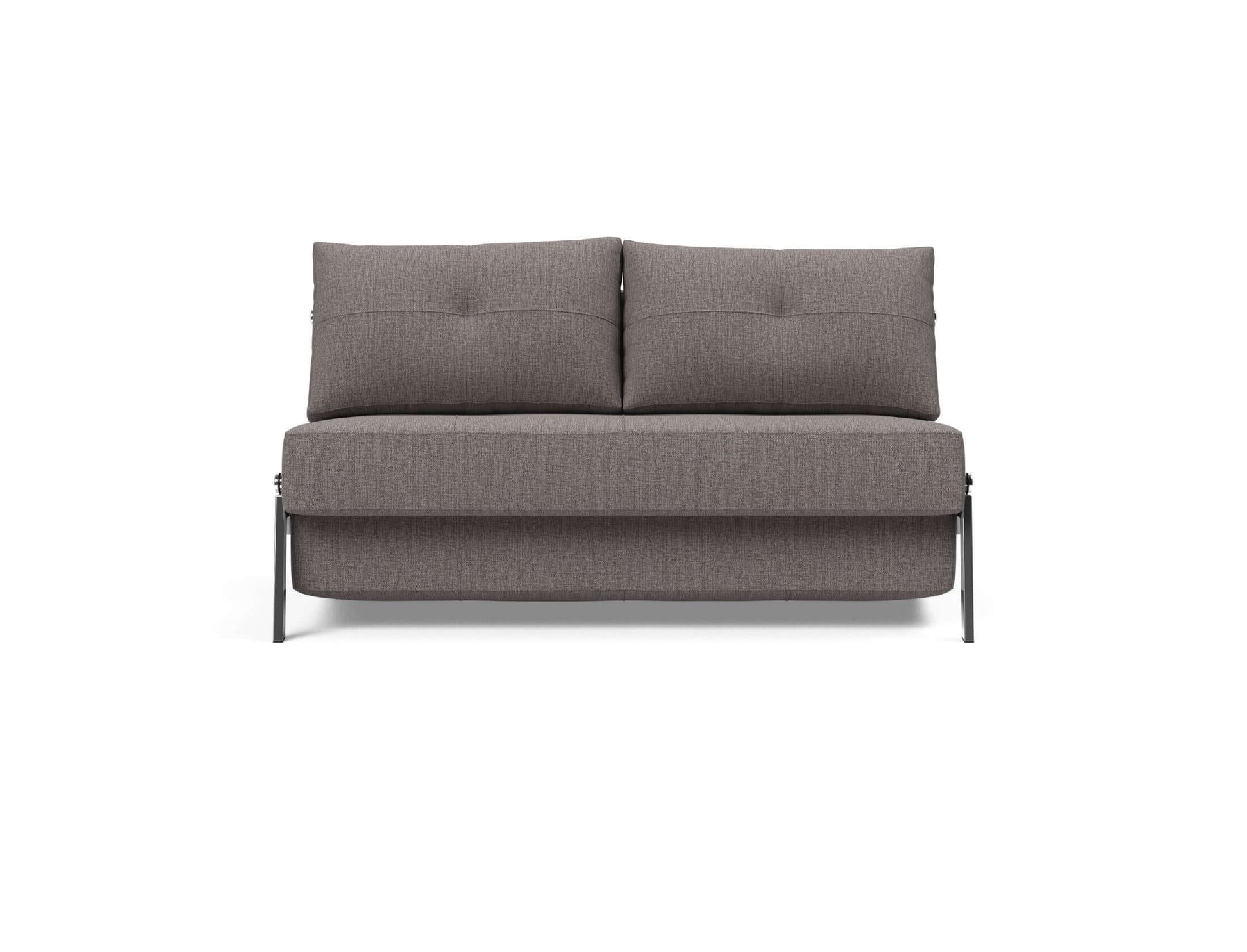 Cubed Full Size Sofa Bed With Chrome Legs - front view 