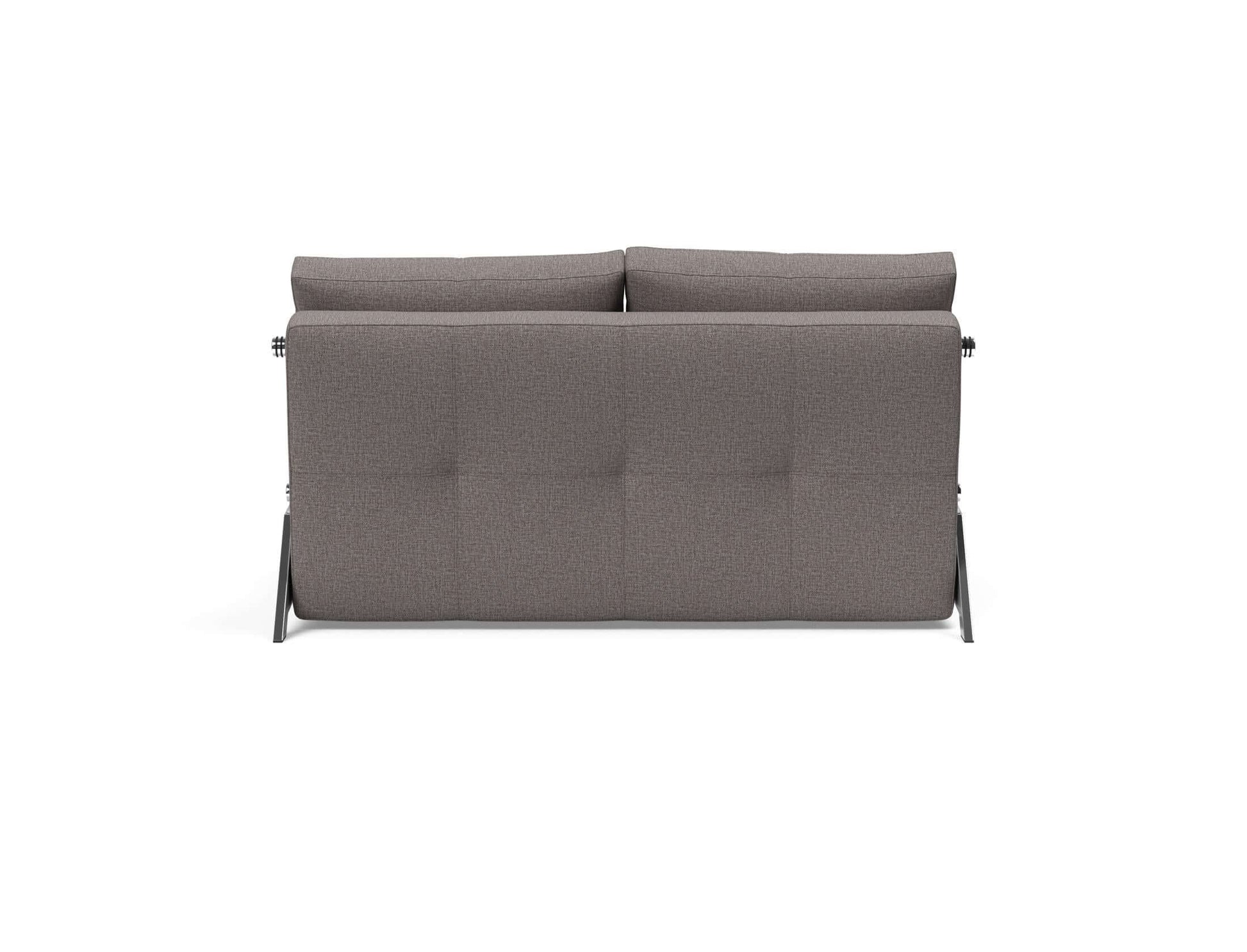 Cubed Full Size Sofa Bed With Chrome Legs - back view 