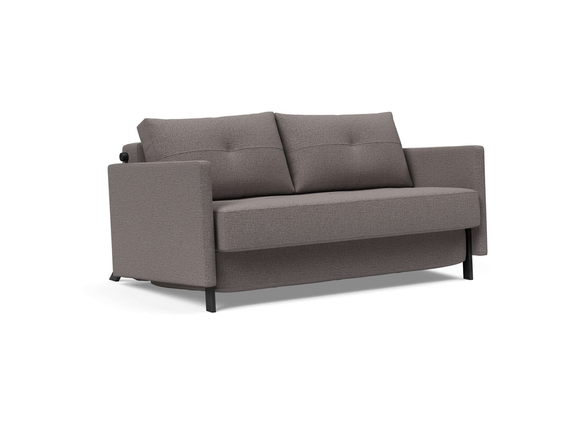 Cubed Full Size Sofa Bed With Arms - side view