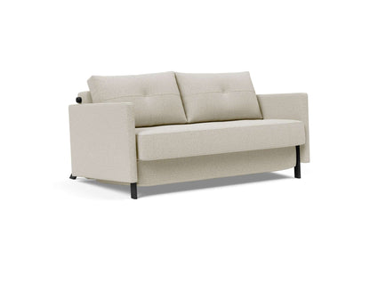 Cubed Full Size Sofa Bed With Arms - side view