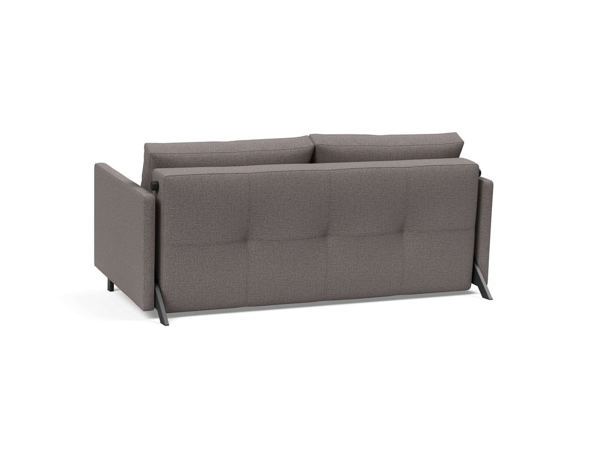 Cubed Queen Size Sofa Bed With Arms - back view