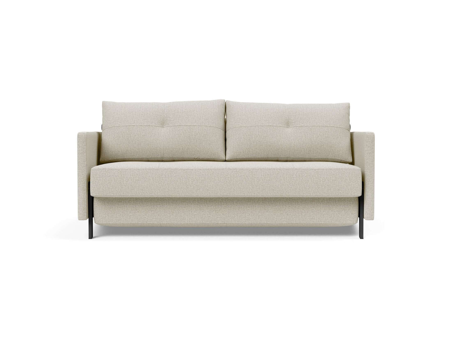 Cubed Queen Size Sofa Bed With Arms - front view