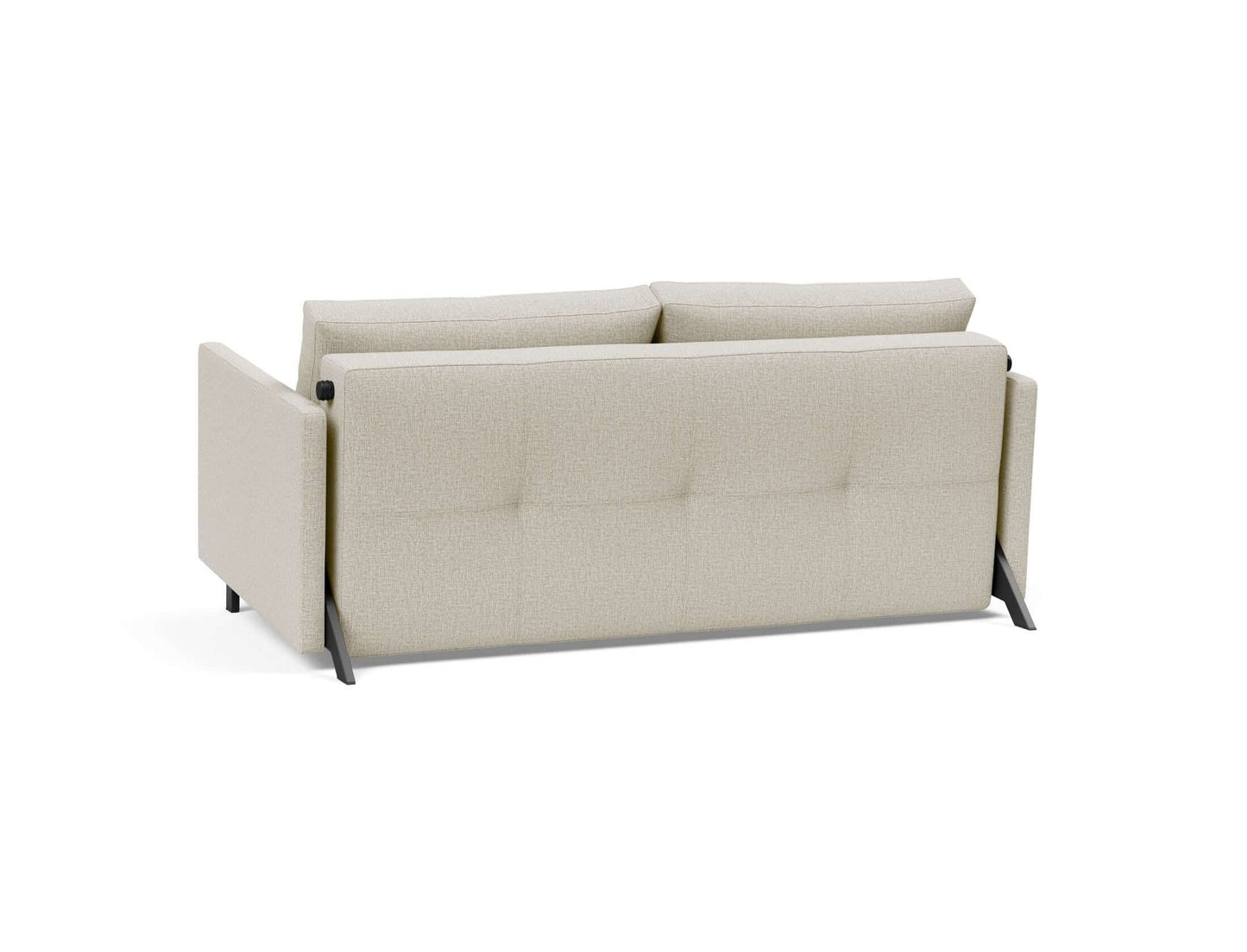 Cubed Queen Size Sofa Bed With Arms - back view