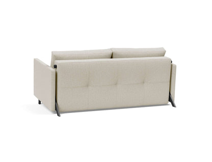 Cubed Queen Size Sofa Bed With Arms - back view