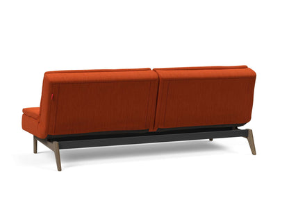 Dublexo Eik Sofa Bed Smoked Oak - back view 