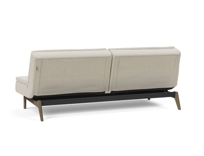 Dublexo Eik Sofa Bed Smoked Oak - back view 