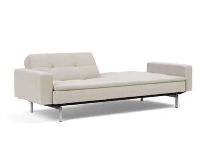 Dublexo Stainless Steel Sofa Bed With Arms - side view