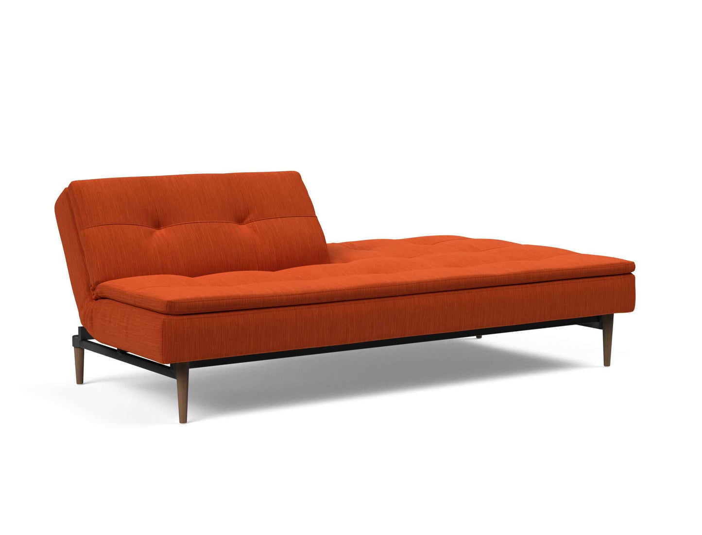 Dublexo Styletto Sofa Bed Dark Wood - side view 