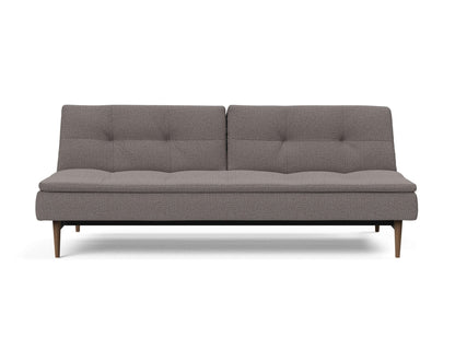 Dublexo Styletto Sofa Bed Dark Wood - front view 