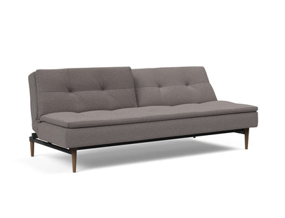 Dublexo Styletto Sofa Bed Dark Wood - side view 