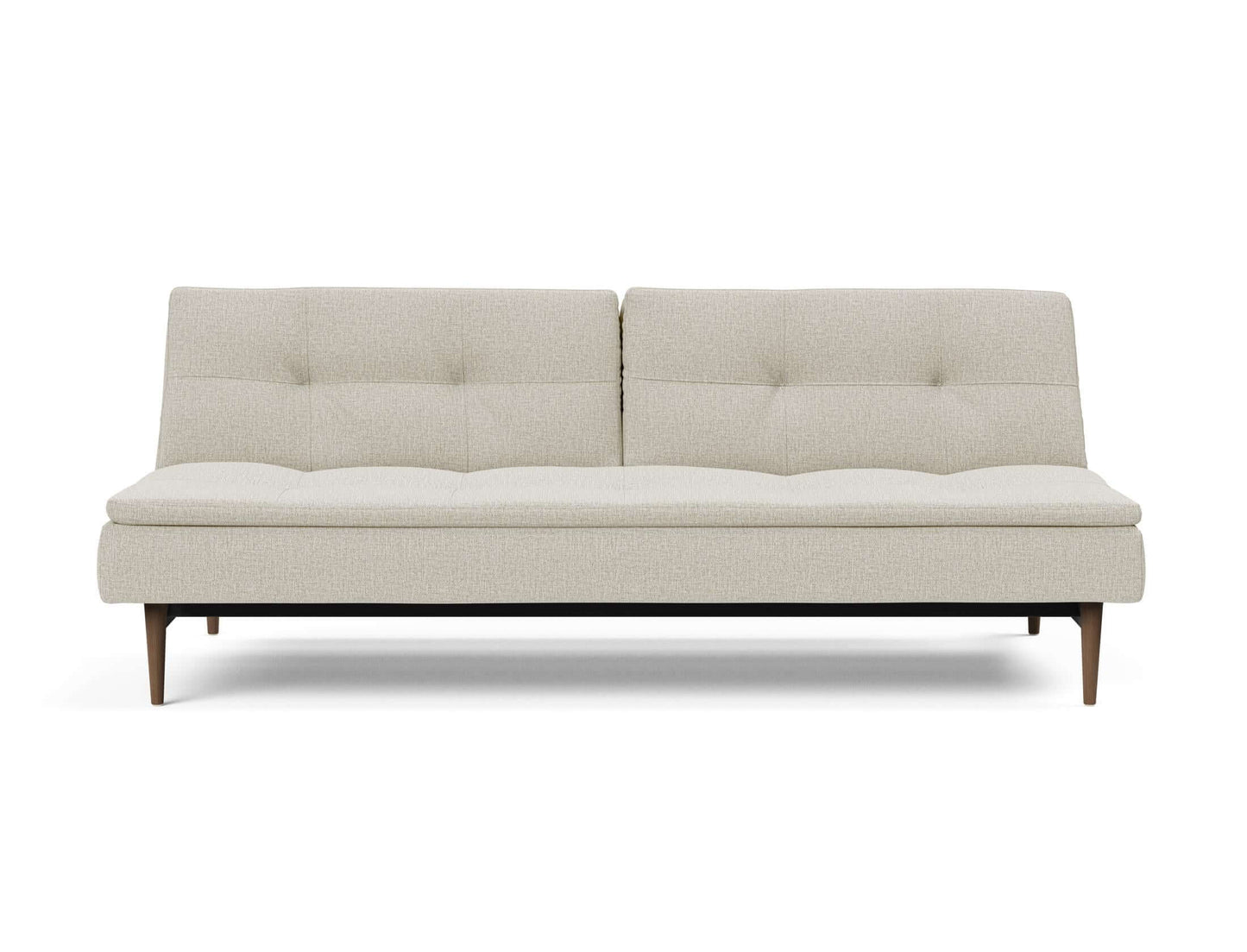 Dublexo Styletto Sofa Bed Dark Wood - front view 