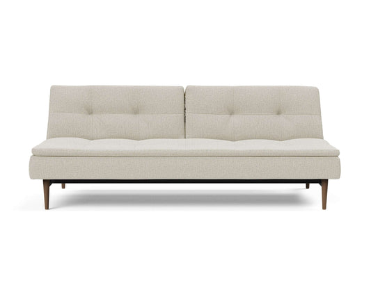 Dublexo Styletto Sofa Bed Dark Wood - front view 