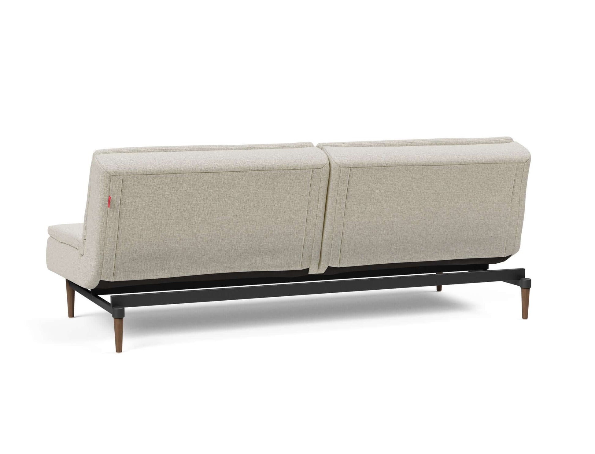 Dublexo Styletto Sofa Bed Dark Wood - back side view 