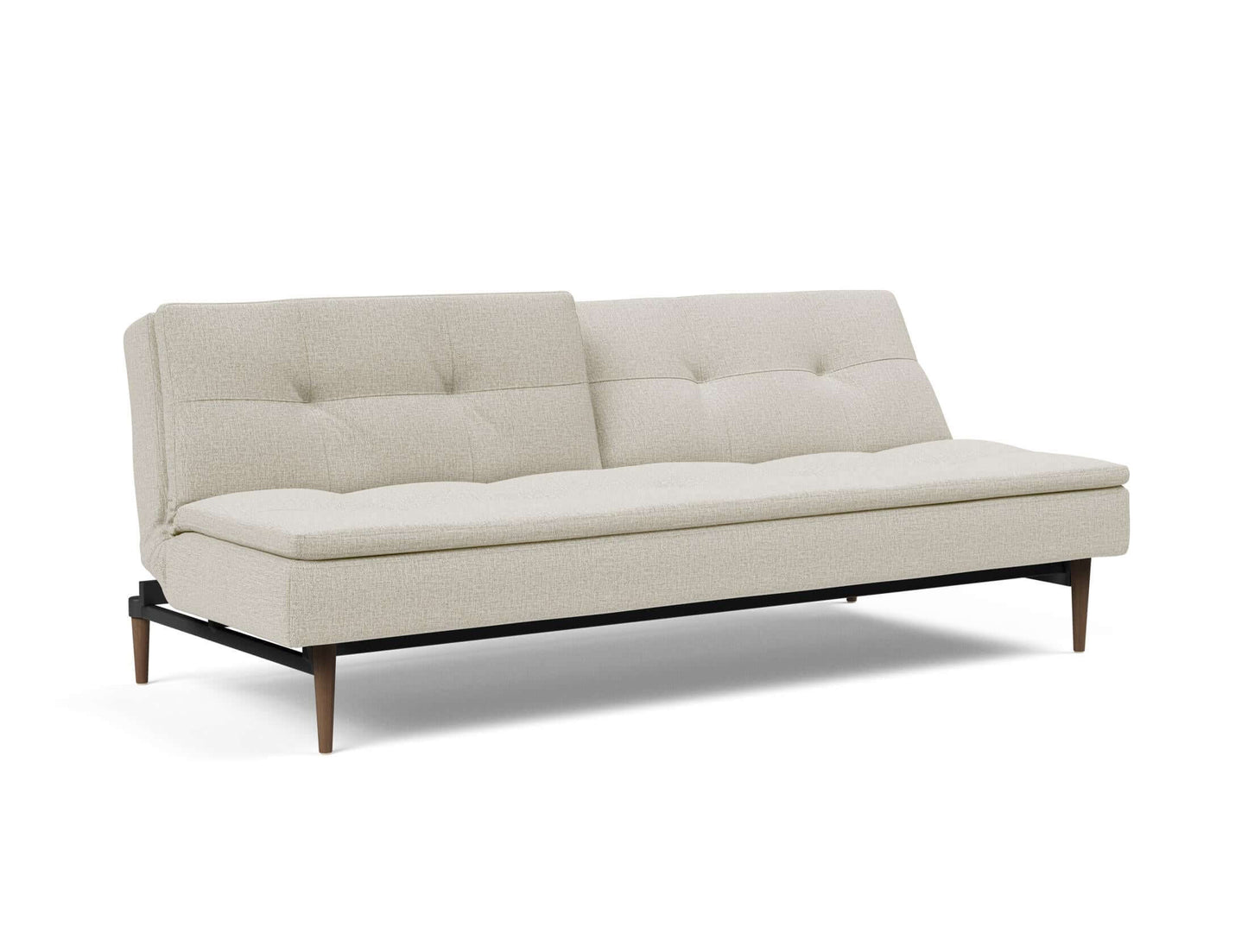 Dublexo Styletto Sofa Bed Dark Wood - side view 