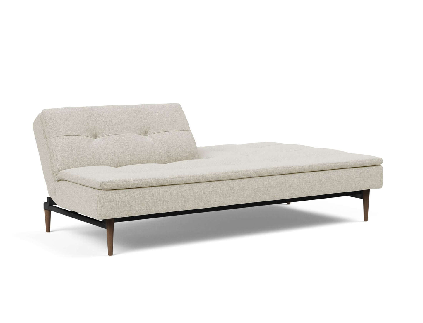 Dublexo Styletto Sofa Bed Dark Wood - side view 