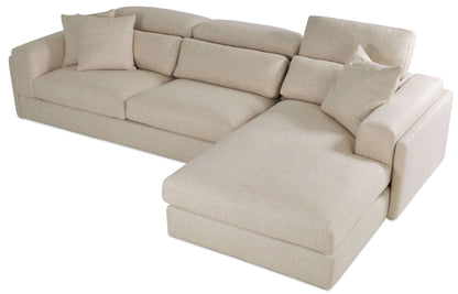 Hollywood Sectional Sofa - side view - chaise left orientation 