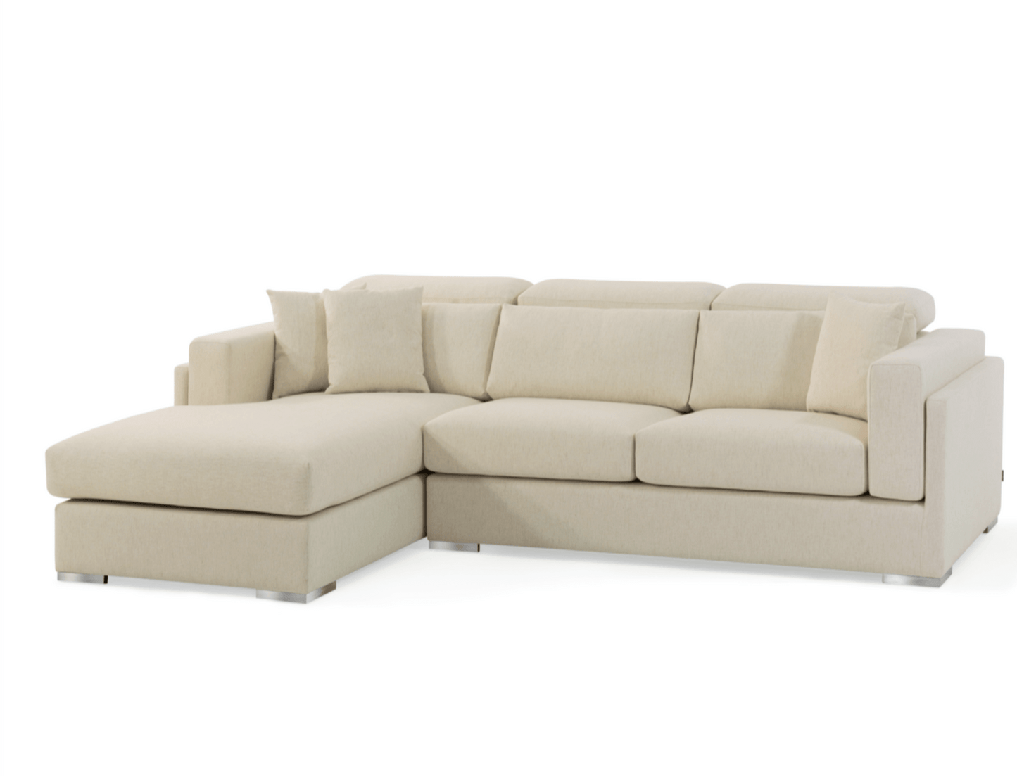 Hollywood Sectional Sofa - front view - chaise right orientation 