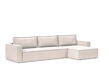 Newilla Sofa Bed With Lounger with Standard Arms