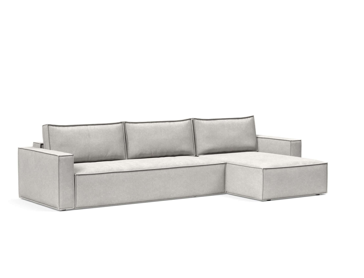 Newilla Sofa Bed With Lounger with Standard Arms