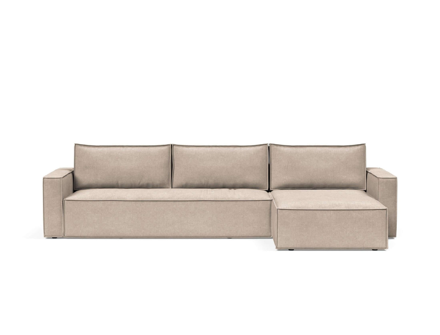 Newilla Sofa Bed With Lounger with Standard Arms