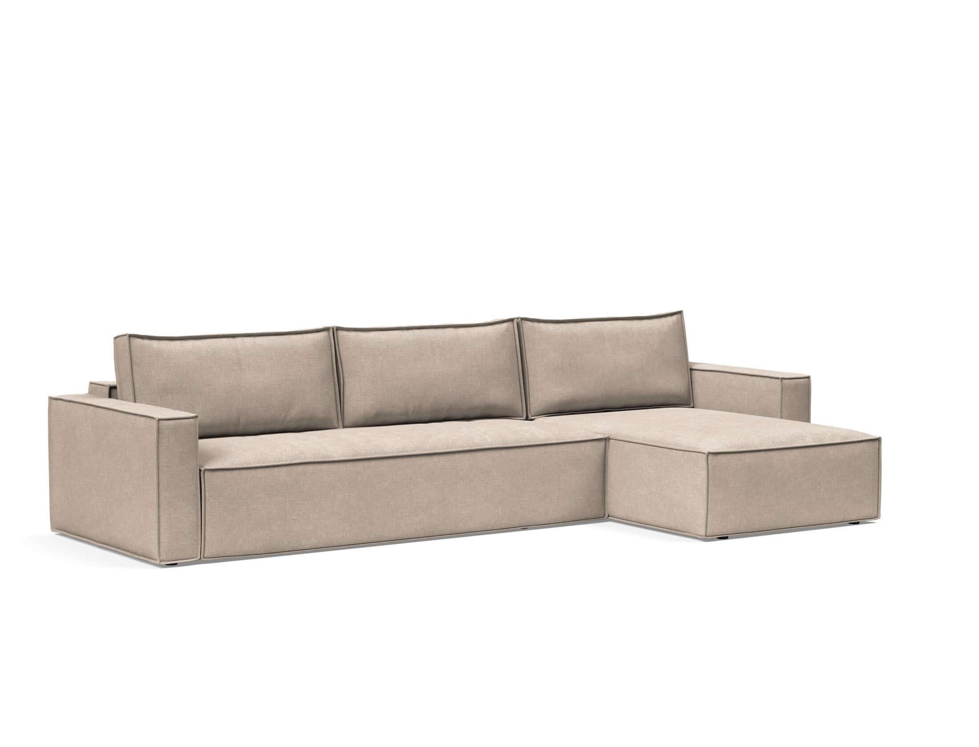 Newilla Sofa Bed With Lounger with Standard Arms