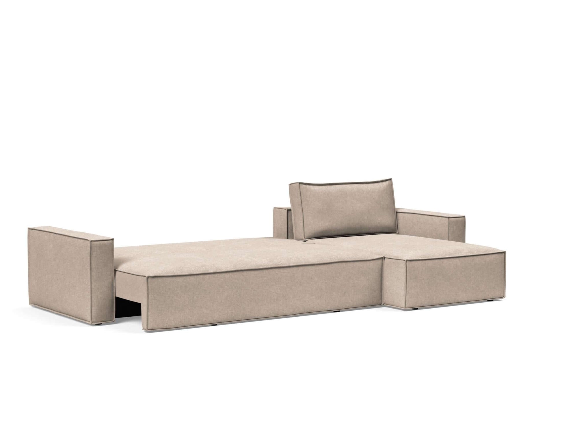 Newilla Sofa Bed With Lounger with Standard Arms