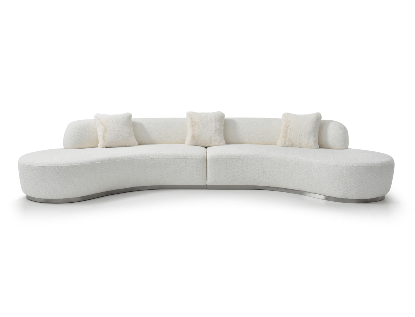 Perla Curved Sofa - front view