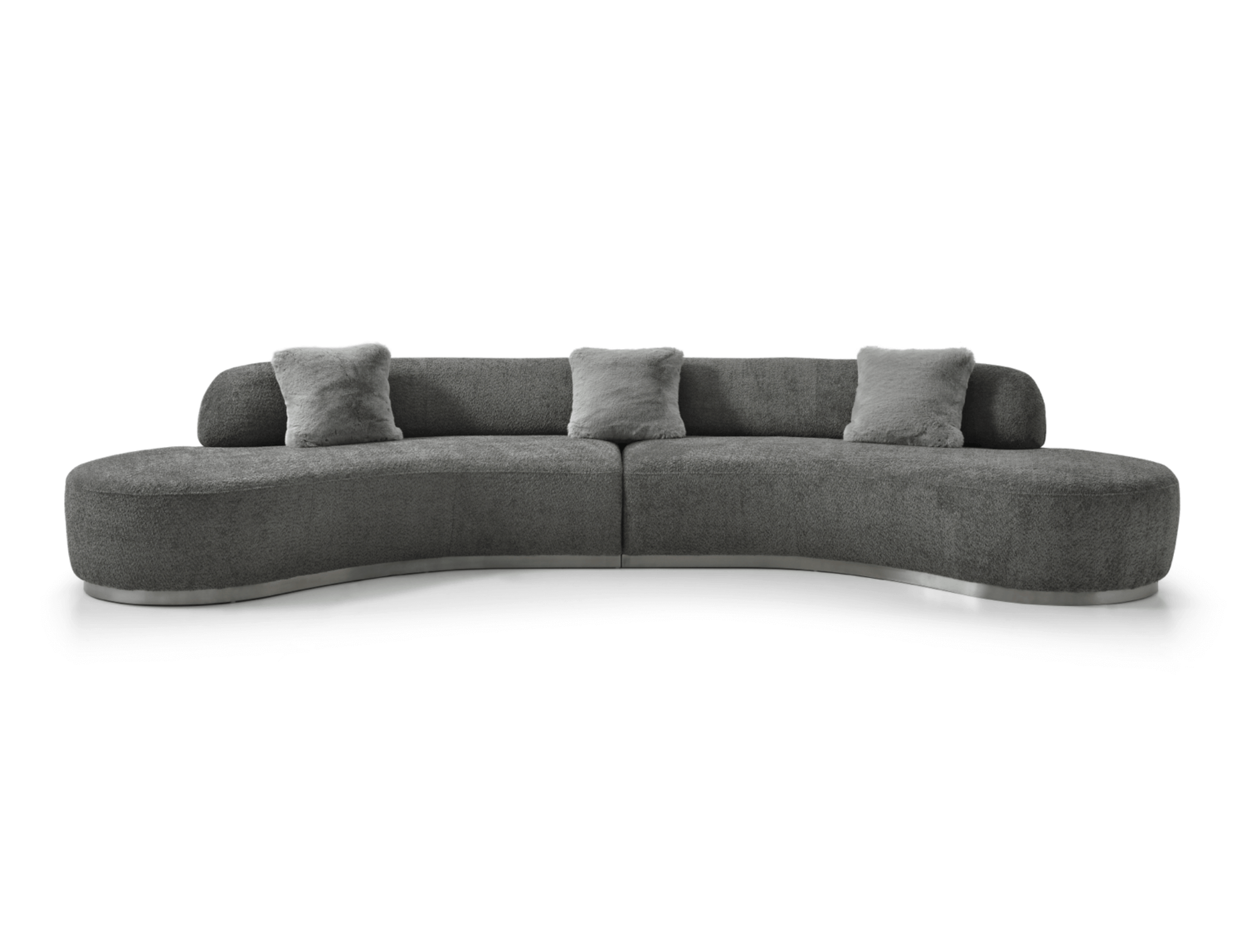 Perla Curved Sofa - front view