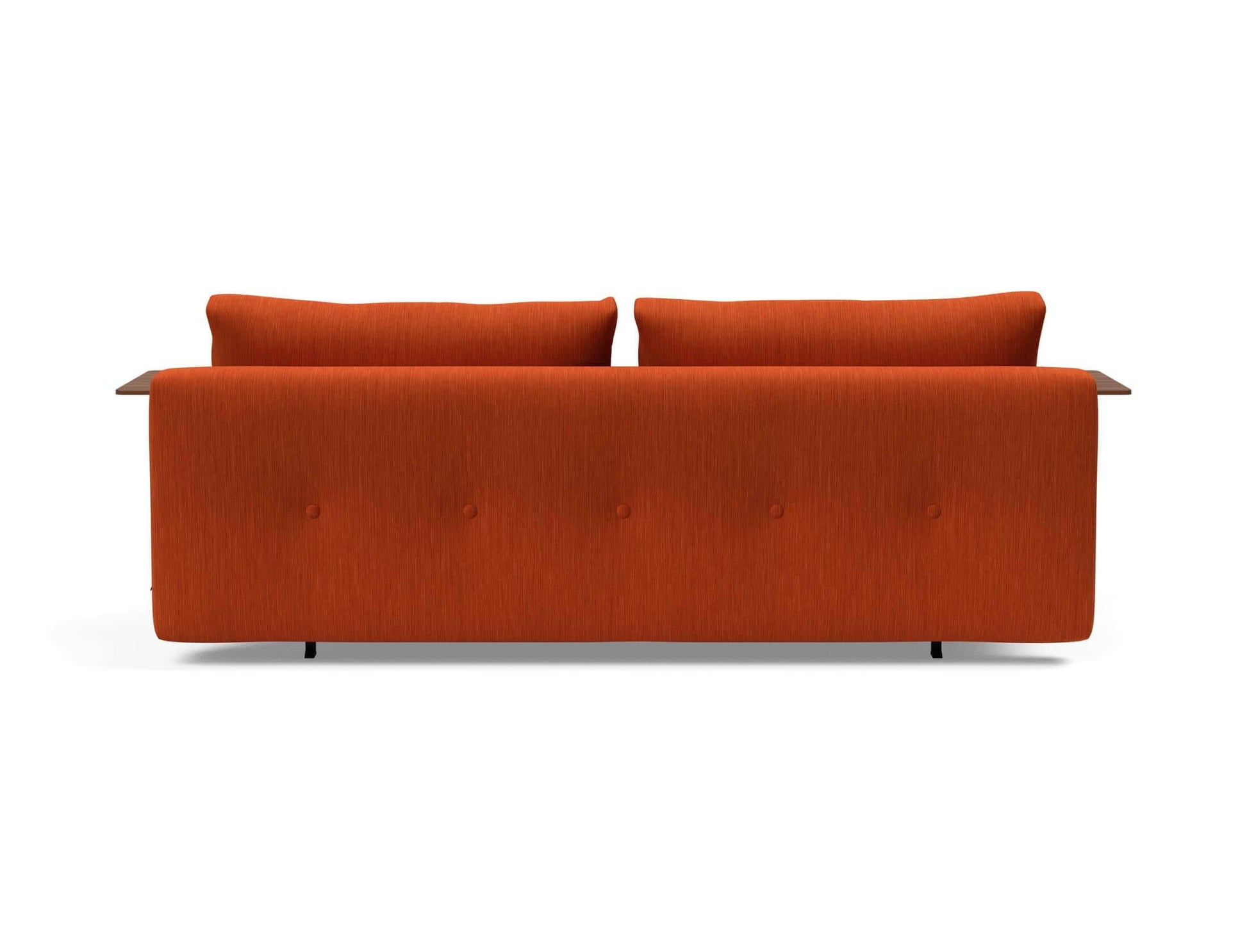 Recast Sofa Bed Dark Styletto With Arms - back view 