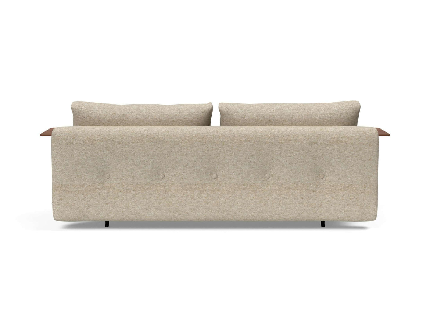 Recast Sofa Bed Dark Styletto With Arms - back view