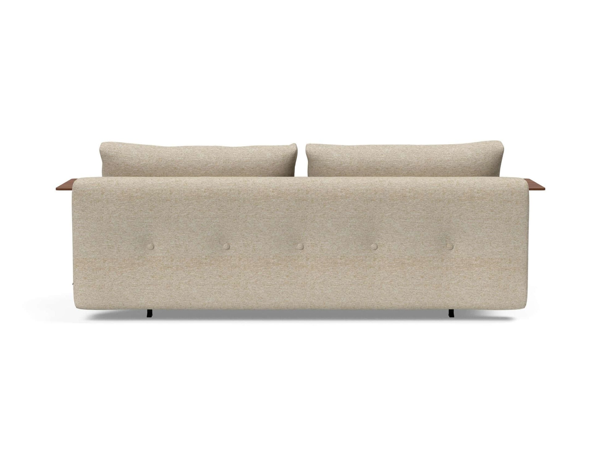 Recast Sofa Bed Dark Styletto With Arms - back view