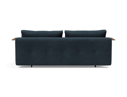 Recast Sofa Bed Dark Styletto With Arms - back view 