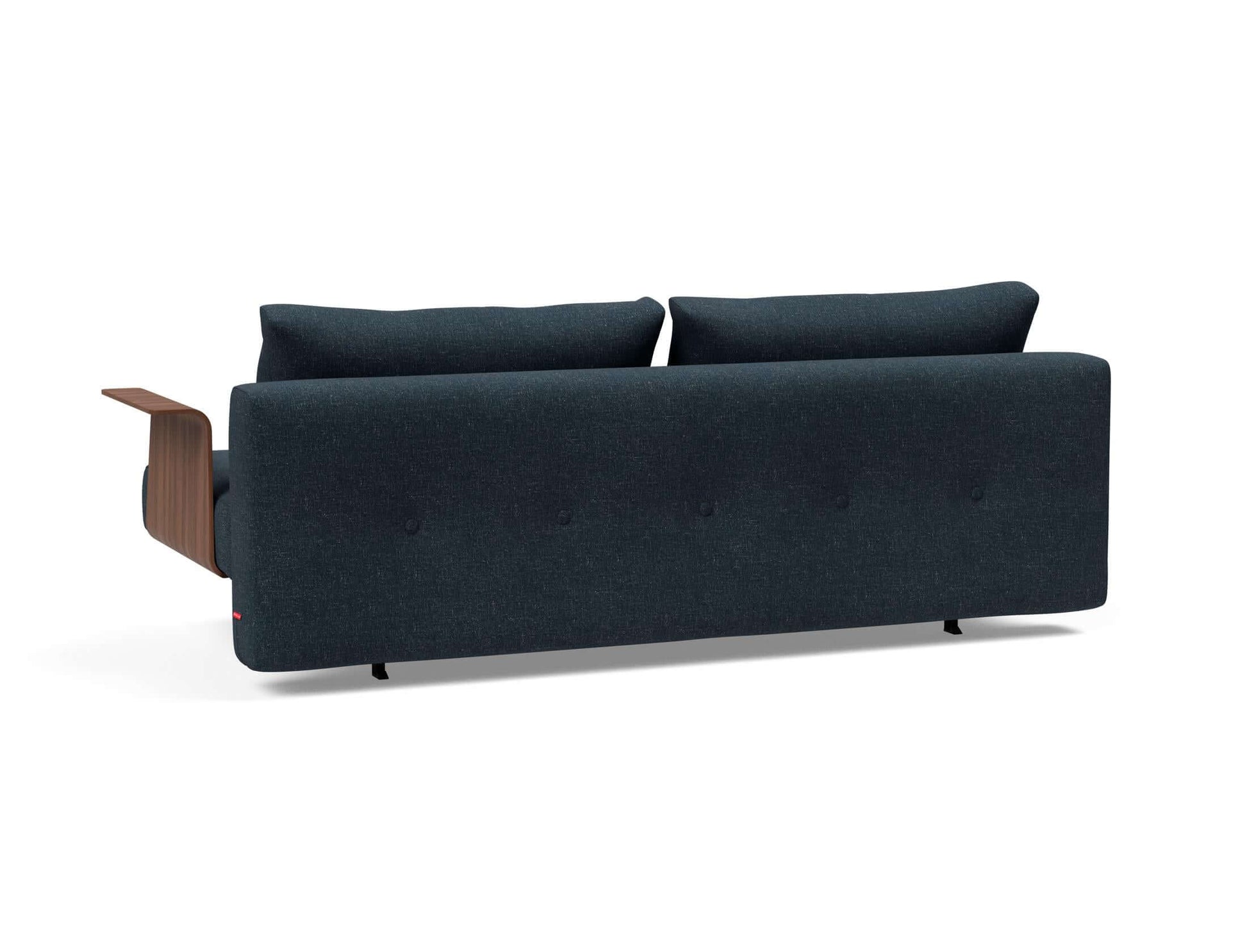 Recast Sofa Bed Dark Styletto With Arms - back view