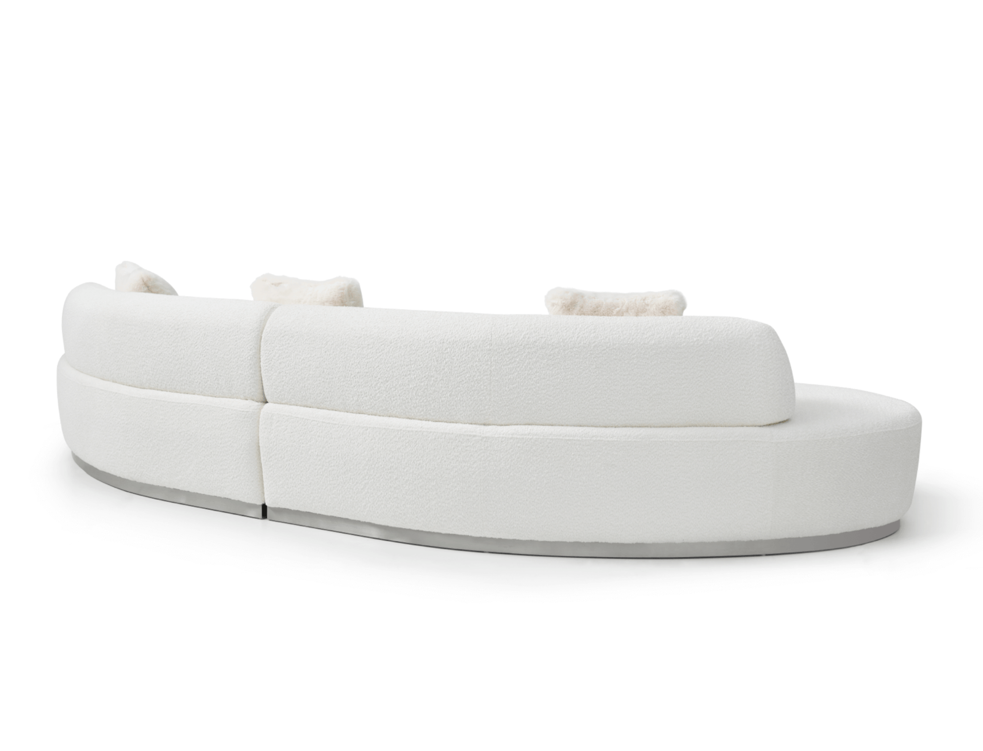 Perla Curved Sofa - back view 